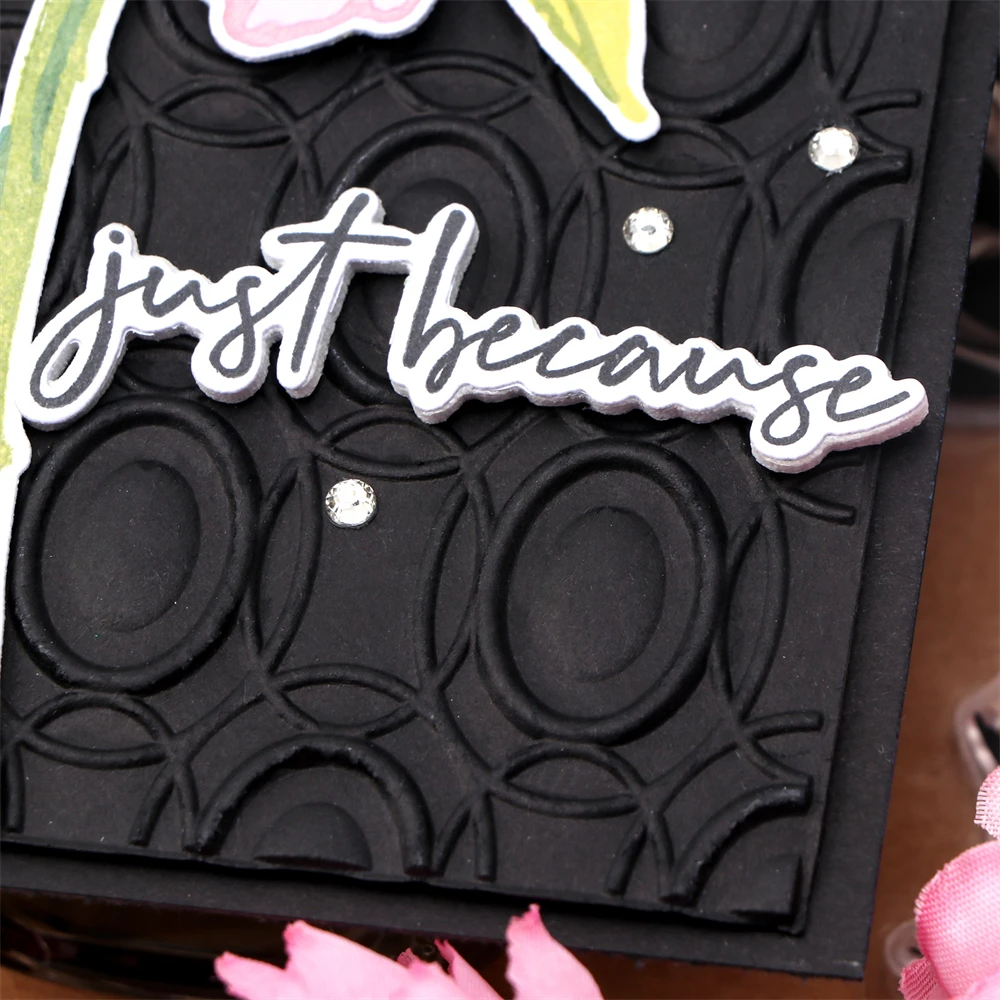 Description Picture 5 of itemCosmopolitan Golden Rings 3D Textured Impression Embossing Folder for DIY Scrapbooking Adding Texture Paper Craft Making Stencil