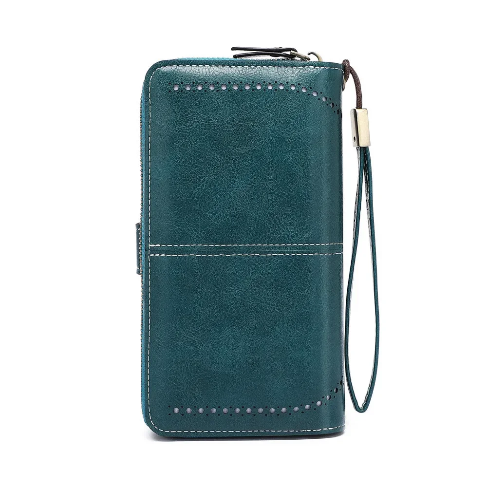 Elegant Women's High-Quality RFID Leather Wallet with Multi-Card Holder