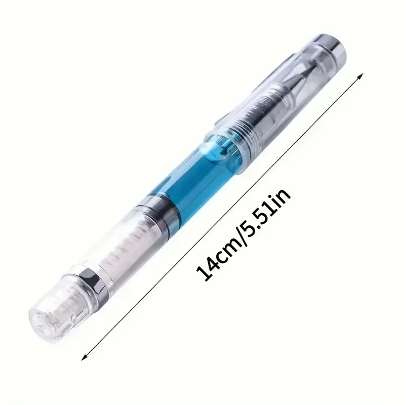 Self-priming watercolor pen, piston ink pen, can be filled with water (no liquid pigment) for painting, calligraphy and coloring 2