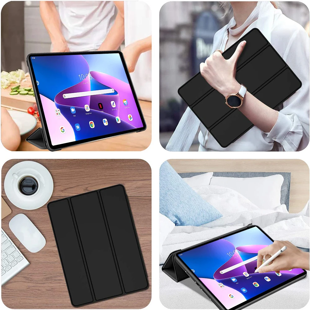 Lenovo Tab P11 2 세대 11.5 태블릿 케이스, 2022 TB350FU 접이식 스탠드 스마트 커버, Xiaoxin Pad Plus 2023