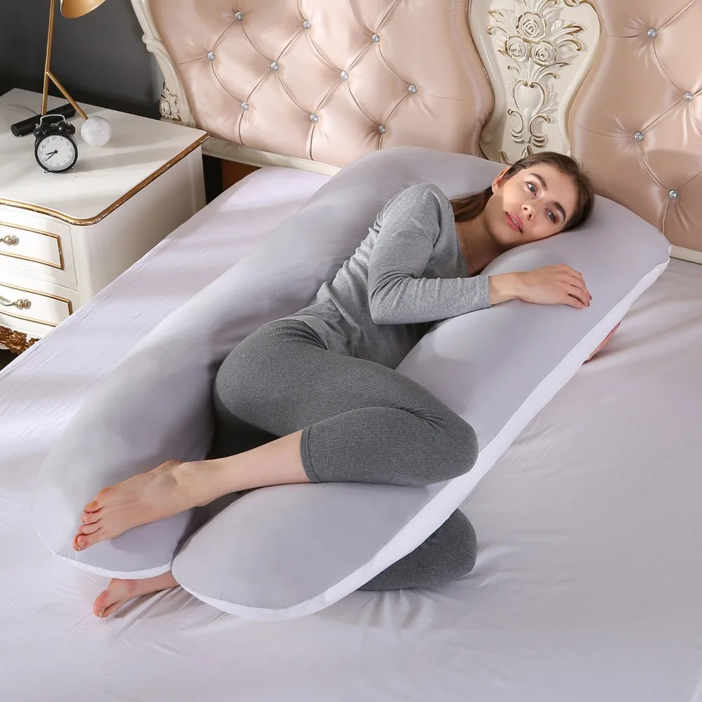 Materbity Pillow for Women Cotton Color Matching Removable Washable U-shaped Waist Support Cushion Pillow Maternity Body pregnancy pillow