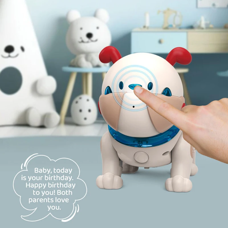 Intelligent Programmable Toy Rc Pet Kid Toys Interactive Voice and Touch Sensing Dancing Music Remote Control Cartoon Robot Dog 5