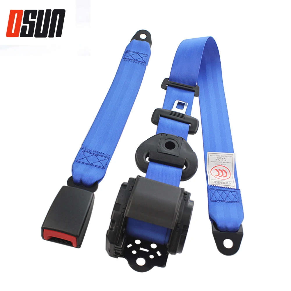 Universal Retractable Car Seat Belt Threepoint Belt Buckle Seatbelt