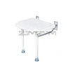 Wall-mounted Seats Shower Bench Flip-up Screw-in Bath Seat Adjustable Shower Bench Durable Support Space-saving Bath Seat 3