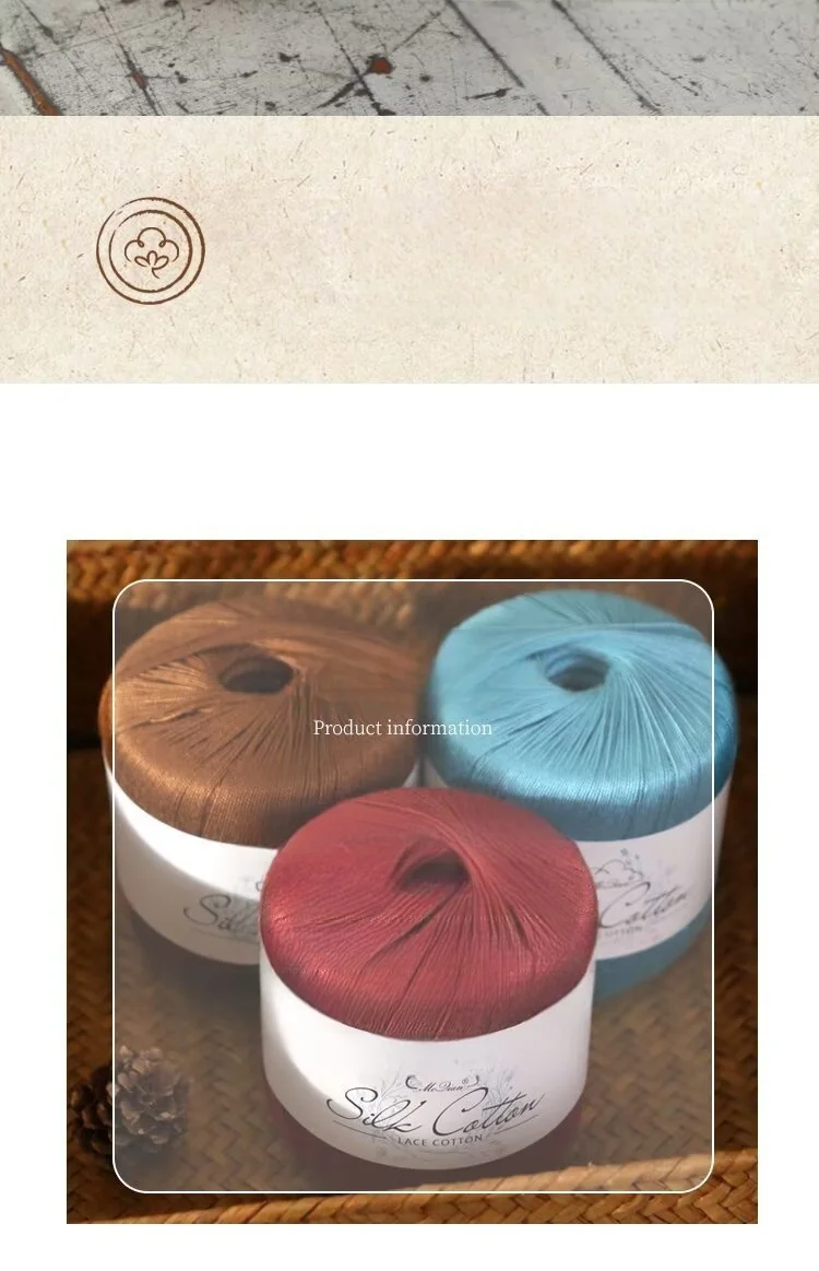 200 g feines Häkelgarn aus Seidenbaumwolle, geeignet zum Häkeln und Stricken, feines Garn zur Herstellung von Hohlpullovern, Schals, Melonenhautmützen, Schals und Mänteln, Garnknäuel, 80 % Seide, 20 % Baumwolle, 1 Beutel = 200 g = 4 Stück – Detail 13