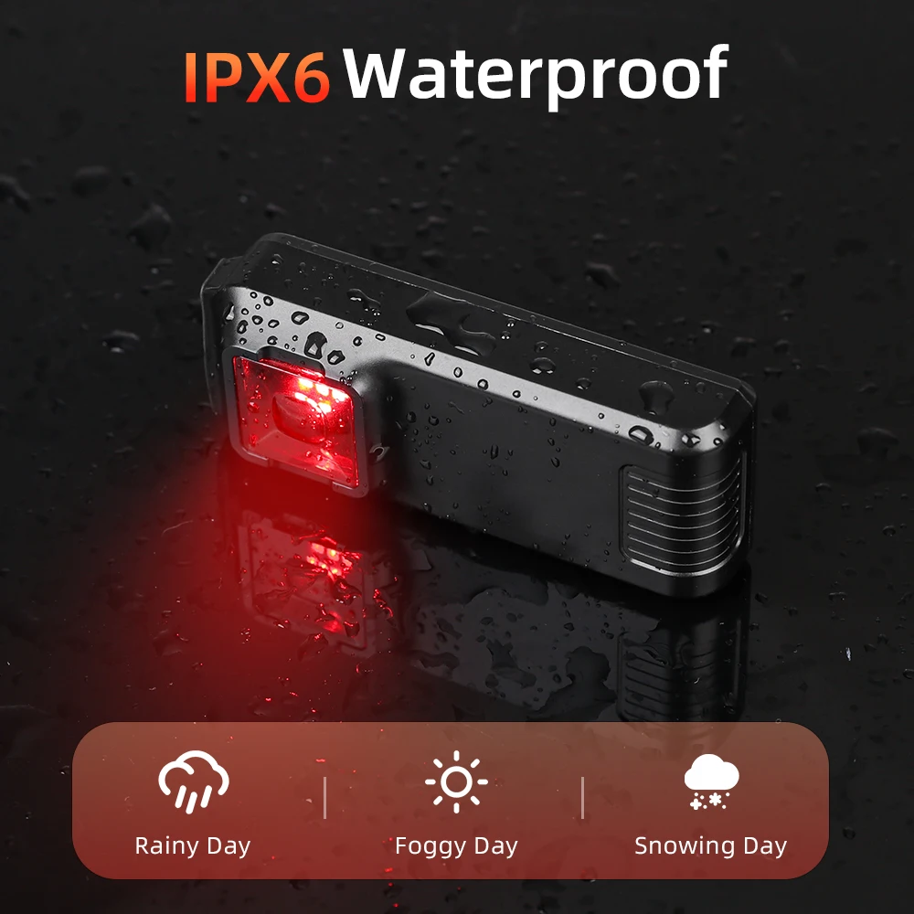 Bicycle Taillight Camaroca W100 Bicycle Rearview Radar Cycling Radar Tail Light Brake Sensing Lamp Saddle Seatpost Ebike Waterproof