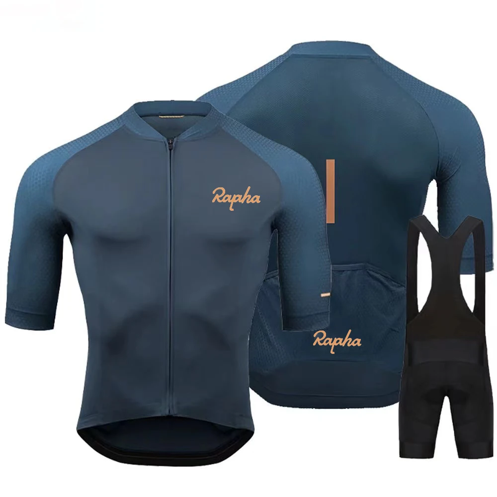 2023 New Summer Men's Short Sleeve Cycling Shorts Suspenders Set New Arrival Cycling Jersey Shirt Outdoor Cycling Clothing 3