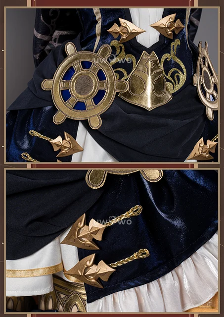 UWOWO ナヴィアコスプレ原神インパクトナヴィアコスプレ衣装 