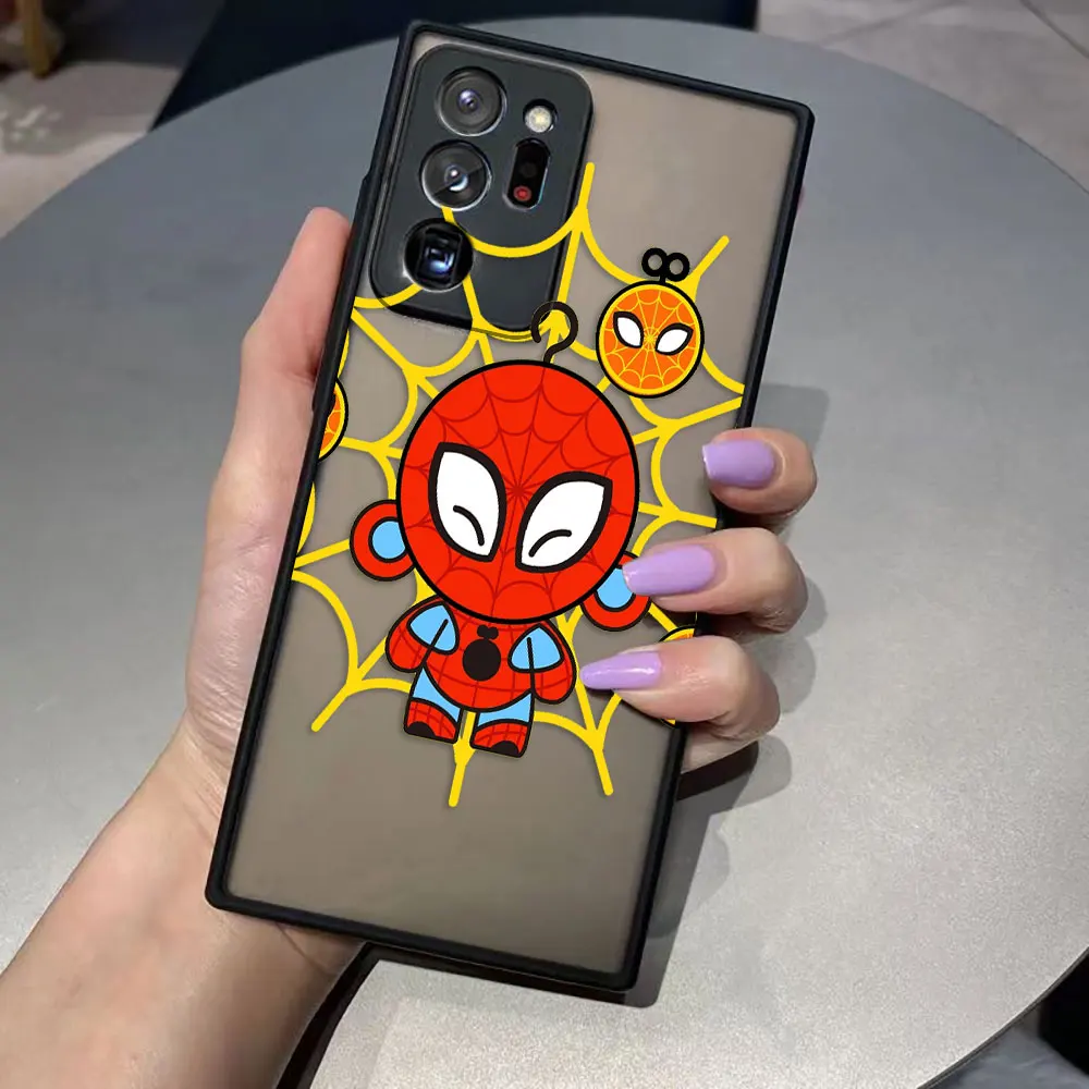 thumbnail image 1 of Funda para Samsung Galaxy NOTA 20 10 9 8 A13 A12 A10 A11 7 A04E A04 A02 5G ULTRA Plus funda Marvel héroe de dibujos animados Spider-Man Lron Man, 1 of 5