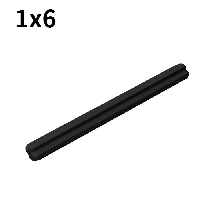 20 Pz/Lotto 1X6 High-Tech Asse Trasversale Building Blocks Mattoni Moc Parti High-Tech 3706 Compatibile Con Lego Accessori Auto Per Bambini