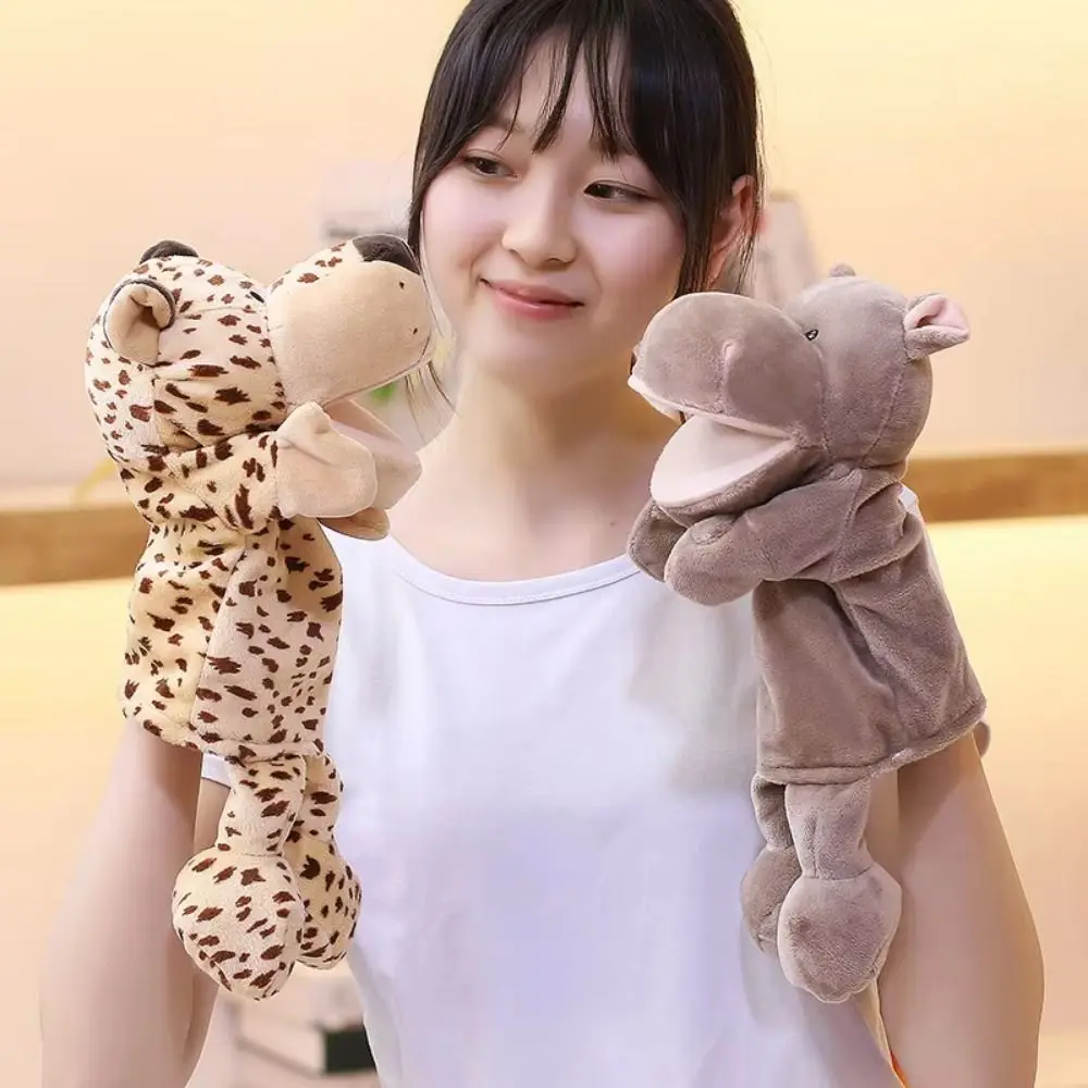 정글 동물 손인형, 동물 손인형,  교육용 손인형, 사자, 코끼리, 돼지 손가락 인형