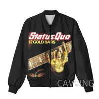 CAVVING 3D Printed Status Quo Band Zipper Bomber Jackets Men Overcoat Mens Coat Zip Up Jackets for Women/Men 2