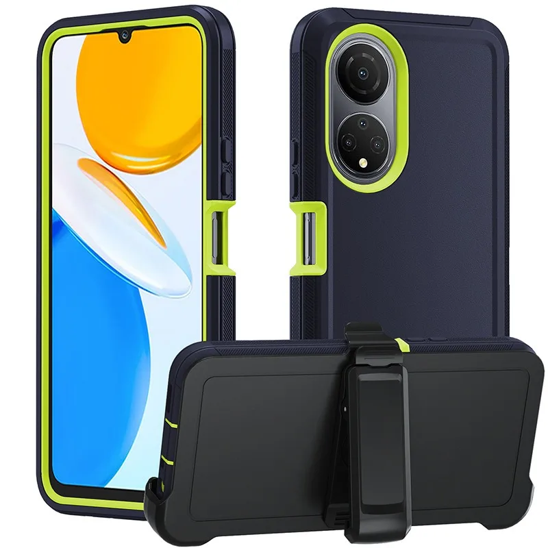 Durable Hybrid Armor Case with Clip and 3-Layer Protection Cover