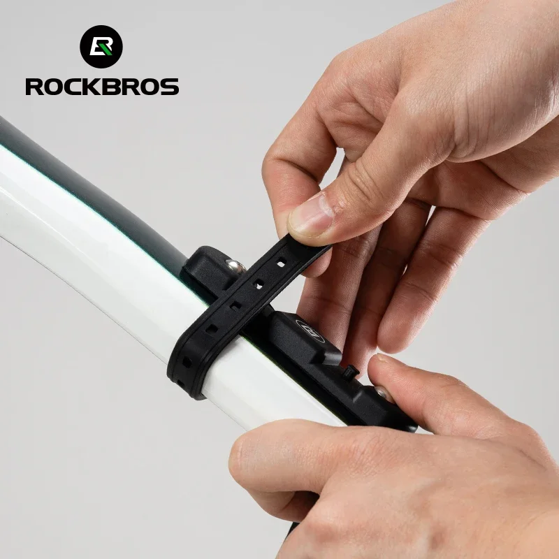 ROCKBROS Bicycle Water Bottle Cage Mount Adaptor Elastic Silicone Gel Bandage Bottle Strap Seatpost Fork Frame Bike Accessories