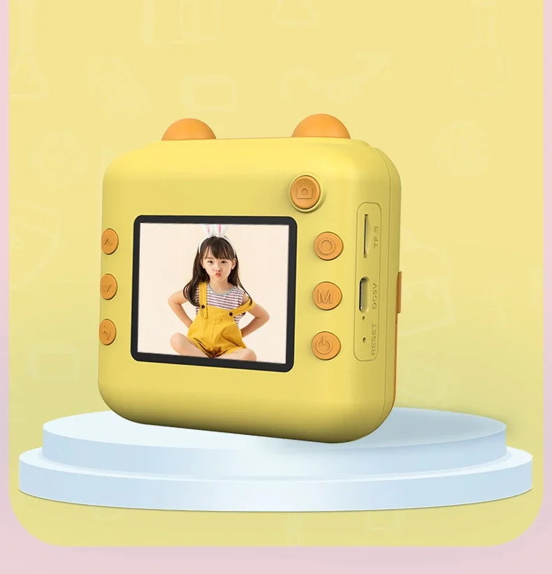 Children'S Camera Instant Shoot Photo Print Hd Digital Thermal Printer For Kids