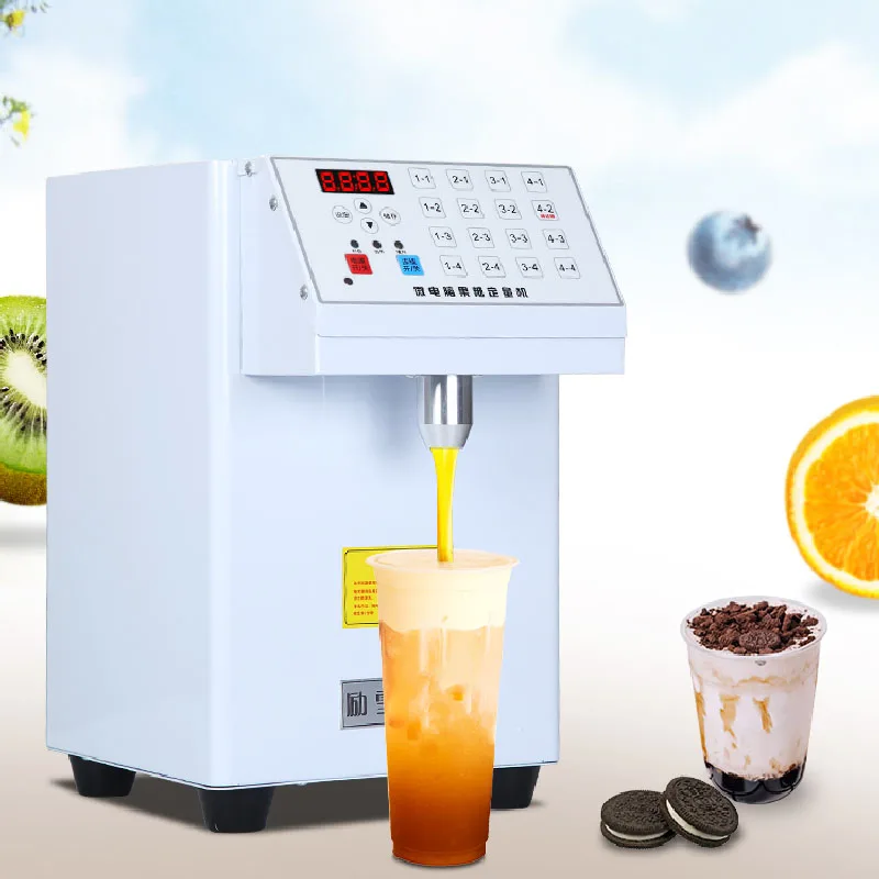 

Commercial 16 Grid Fructose Machine Quantitative Fructose Filling Machine Sugar Syrup Dispenser Milk Tea Shop Equipment