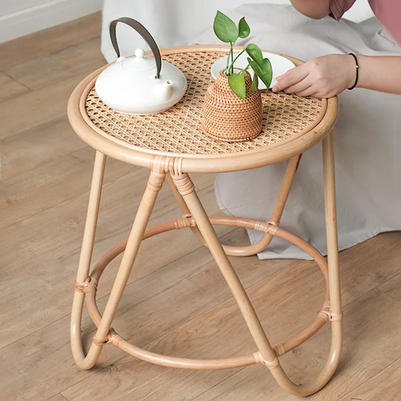 

Rattan Frames Round Coffee Tables Side Small Design Wood Corner Coffee Tables Design Floor Stoliki Kawowe Furnitures Sets