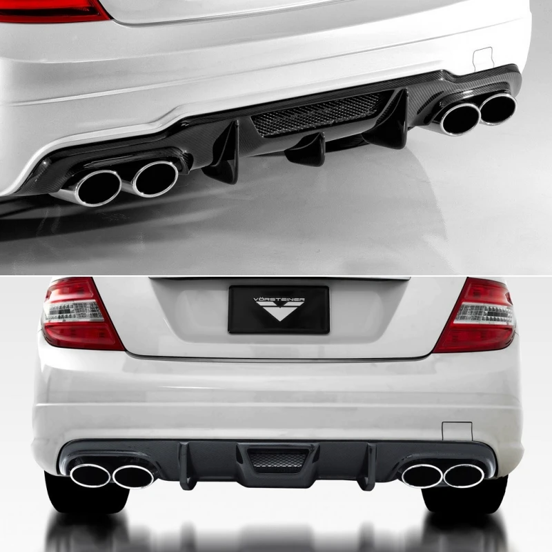 Exhaust Pipe Tip Suitable For Mercedes-Benz C-class E-class S-class W204W211W212W221 Exhaust Pipe Modification AMG Quad Tailpipe Black Exhaus