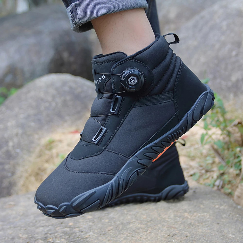 

Теплые зимние ботинки унисекс, плюшевые Нескользящие, на толстом каблуке, хлопковая удобная обувь на платформе, сланцы, высокие туфли