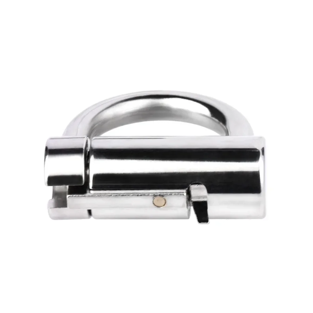 3/4/5mm Male PA Glans Piercing Lock Stainless Steel D Ring Chastity Device Female Clitoris Lock Penis Restraint Couple Sex Toys