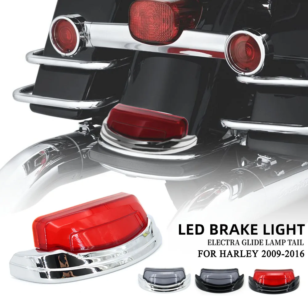 

NEW Motorcycle Rear Tail Lights Soft LED Brake Lights Mudguard Trim For Harley Glide Ultra Limited FLHTK 2010-2016