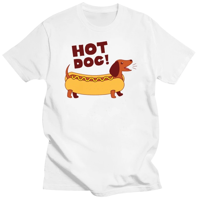 Футболка Daschund, модная женская футболка с коротким рукавом, Хлопковая мужская Веселая Футболка 5x