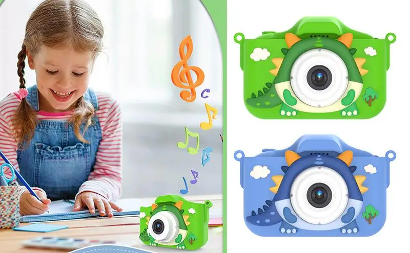 

Kids Camera Toys Mini HD Digital Video Selfie Cameras Portable Outdoor Photography Educational Toy For Children Christmas Gifts