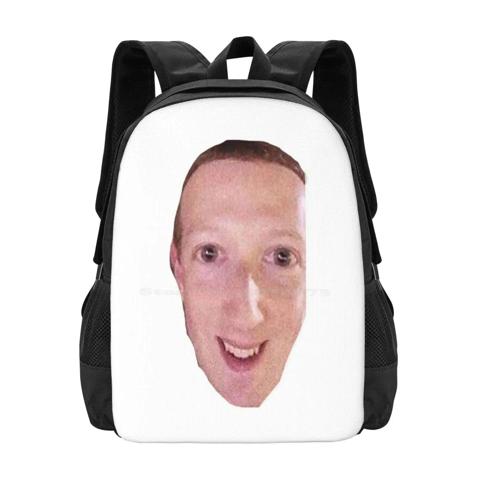 

Cursed Zucc Teen College Student Backpack Pattern Design Bags Cursed Meme Facebook Meme Mark Zuckerberg Meme Mark Zuckerburg