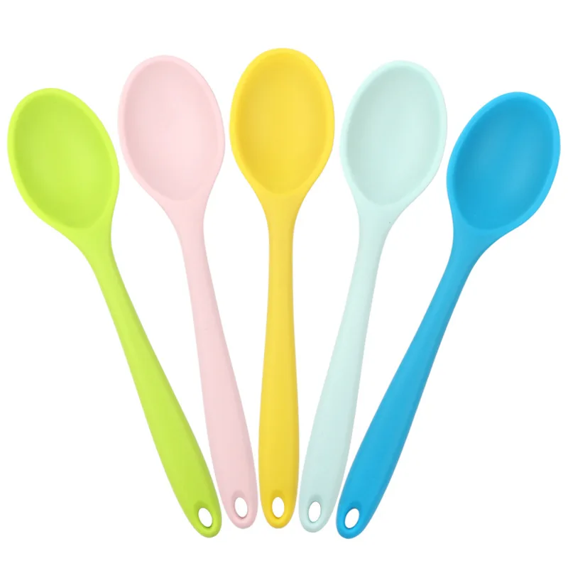 Multicolor Silicone Cooking and Baking Spoon