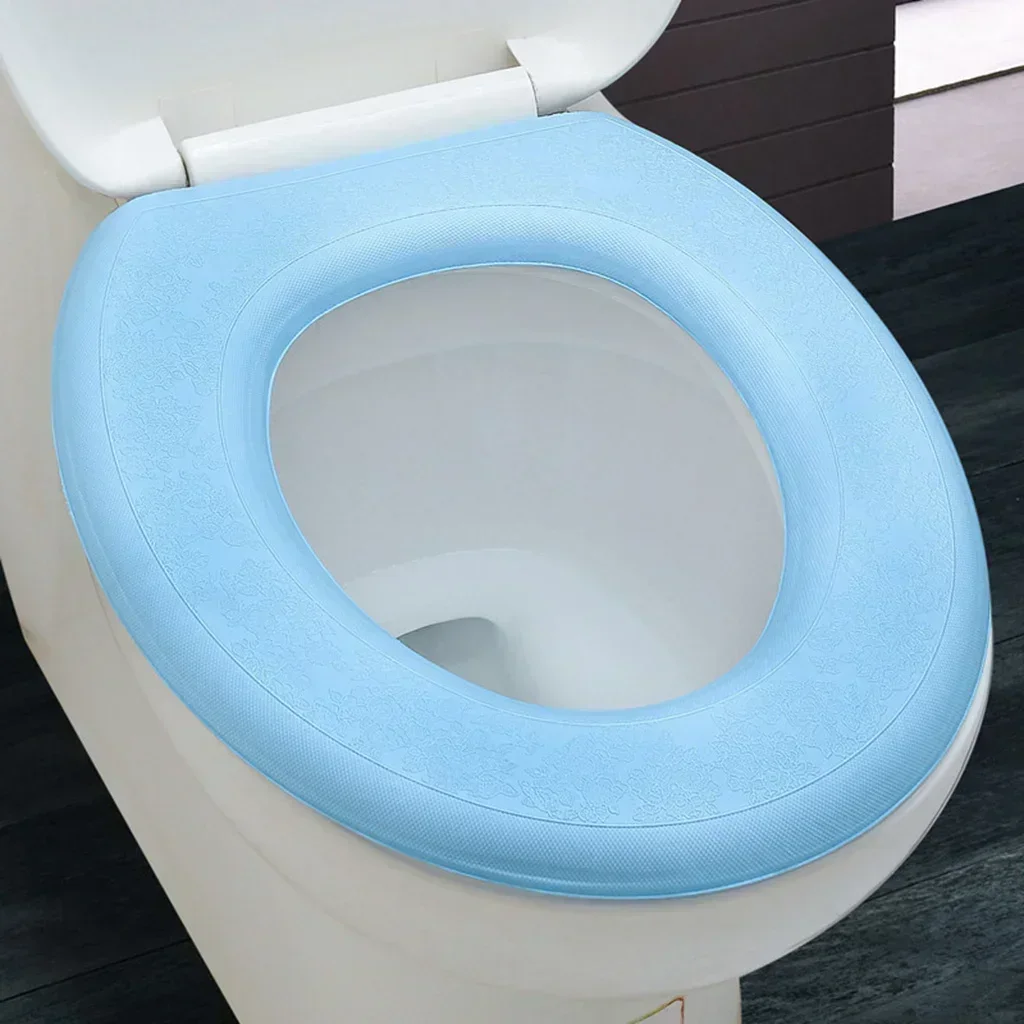 Waterpoof Soft Toilet Seat Cover Bathroom Washable Closestool Mat Pad Cushion O-shape Toilet seat Bidet Cover Accessories