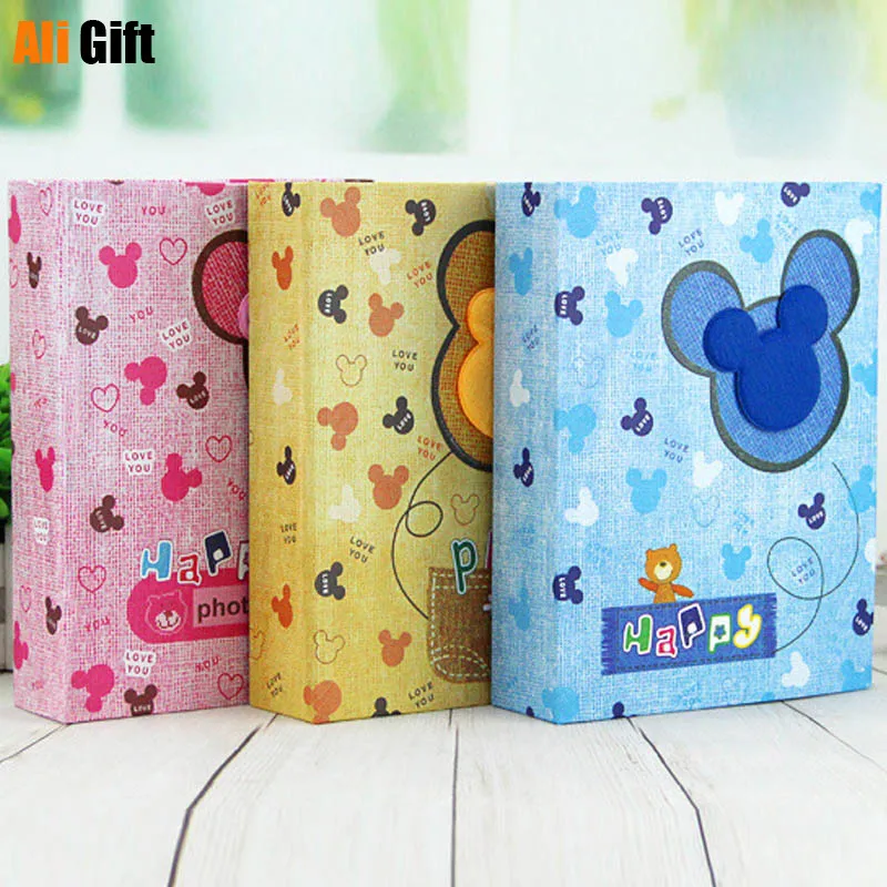 

Handmade DIY Cartoon Photo Album for Kids, Birthday Gift for Children, 5 in, 200 Insert Pockets, 7 in, 100 Foto