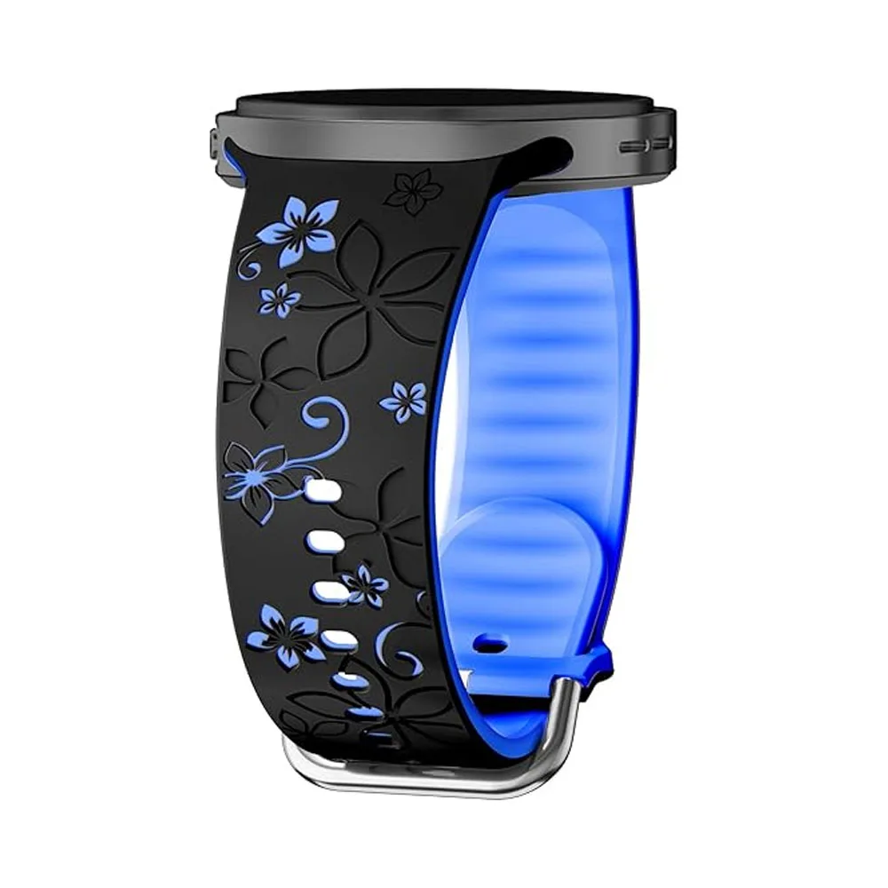 حزام منقوش لساعة سامسونج جالاكسي 8 44 ملم 40 ملم Pulseira حزام رياضي أساور المعصم Correa Galaxy watch 8 أشرطة كلاسيكية 46 ملم