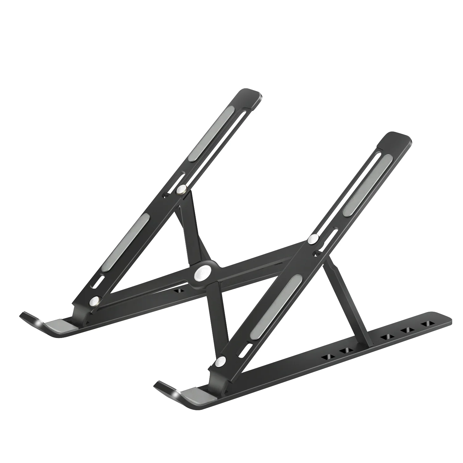 Sleek Aluminum Alloy Foldable Laptop Stand with Cooling Base