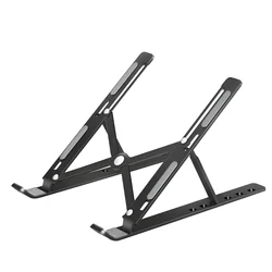 Sleek Aluminum Alloy Foldable Laptop Stand with Cooling Base (SILVER-N3)