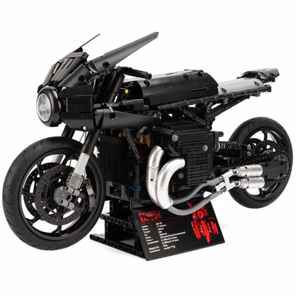 

1981PCS Black Bat Chariot Motorcycle MOC 10518 Vehicle Model Bricks Hero Movie High Tech Building Blocks Toy Gift Boys Friends