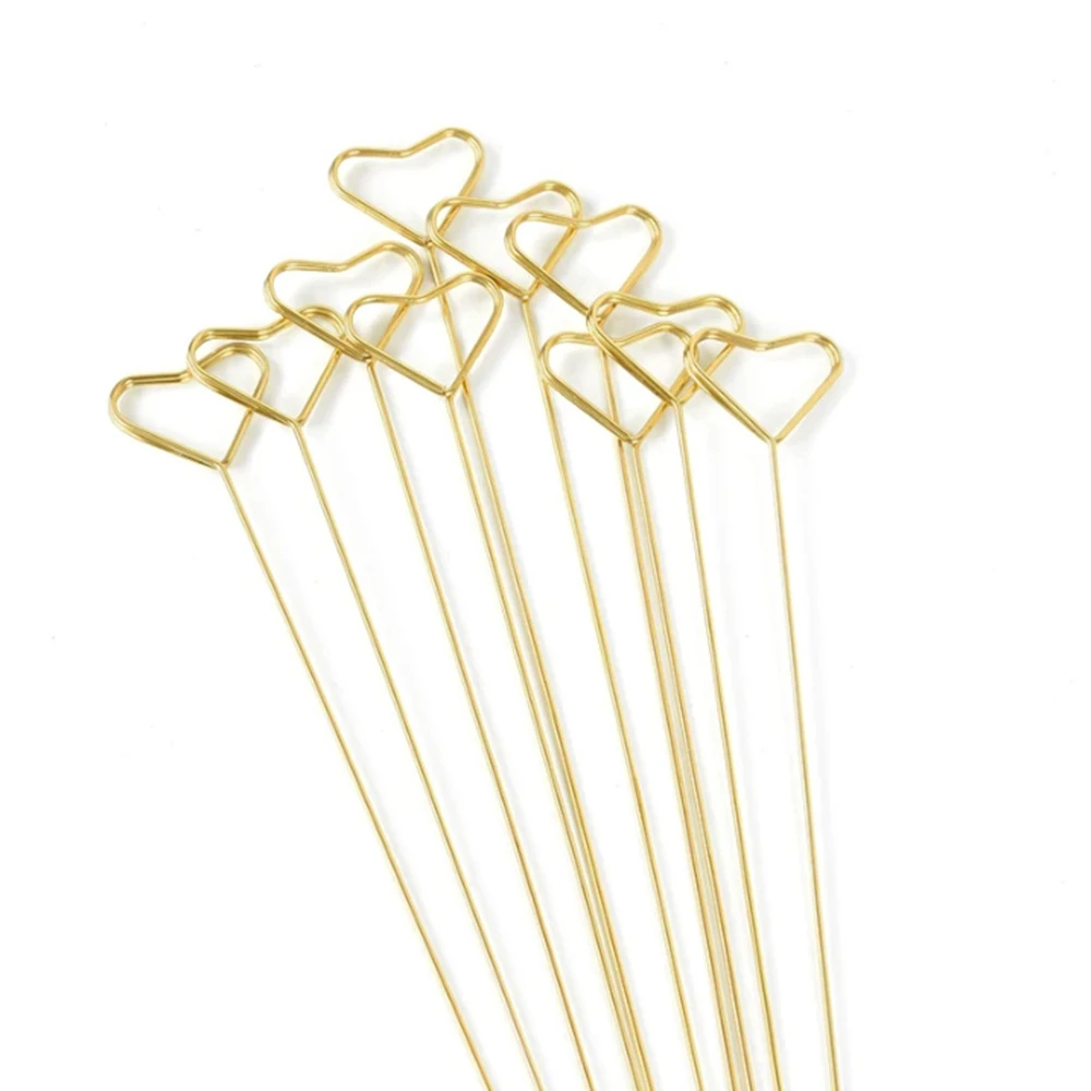 Floral Card Holder Metal Wire Holder Photo Stick Clip 40Pcs for Wedding Party Decorations floral card holders