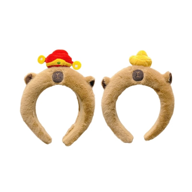 

Fun Headbands Cartoon Capybara for Party Headdress for Vacation Travel 28TF