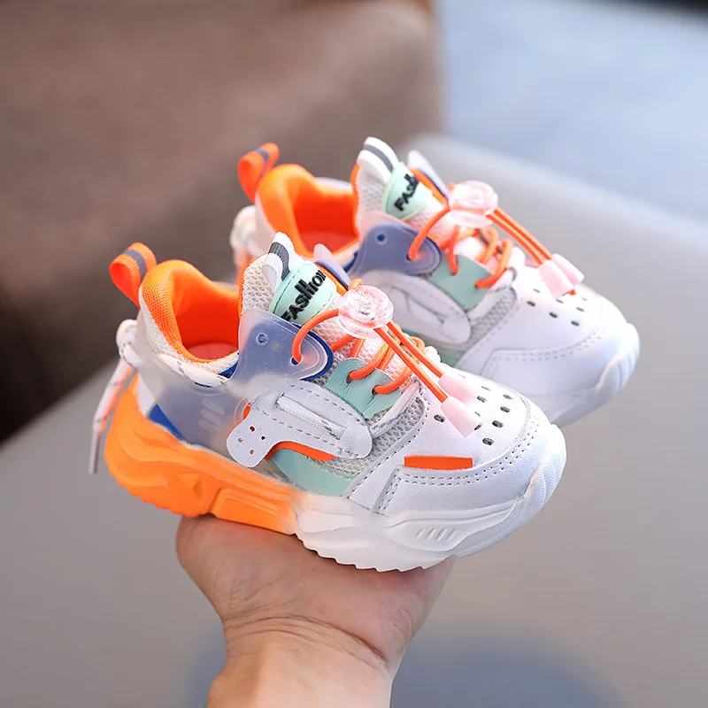 Sports Shoes New Autumn Baby Girls Boys Casual Shoe Soft Bottom Non-slip Breathable Outdoor Fashion for Kids Sneakers Children