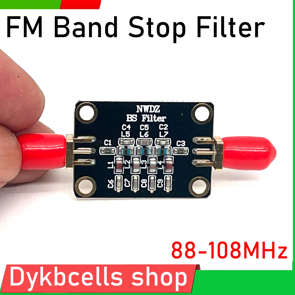 

FM Bandstop Filter 88-108M FM Band Stop Filter Passive Notch For Ham Radio Amplifier Anti-FM Interference Rtl-sdr Blog Shortwave