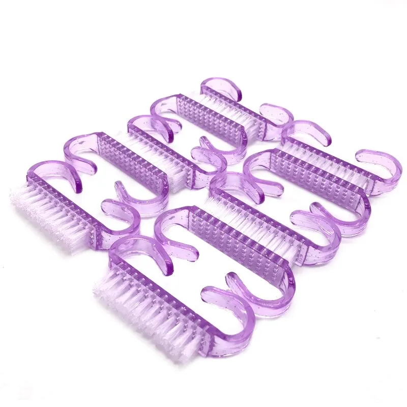 Nail Brushes 10 Pcs Acrylic Nail Art Manicure Pedicure Soft Plastic Cleaning Tools Set