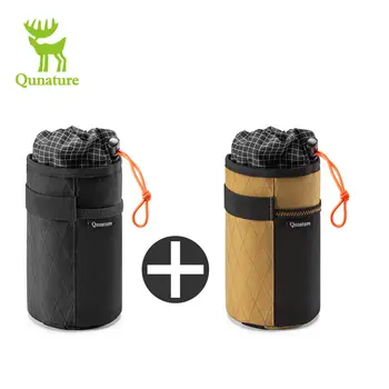 Qunature 2 Pezzi Borsa Termica da Manubrio per Bicicletta MTB, Borsa Anteriore da Telaio, Borsa Termica Pieghevole da Manubrio, Borsa a Tracolla