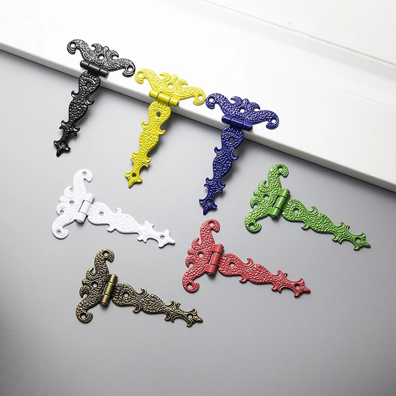 Stainless Steel Door Hinges Furniture Hinge Wooden Box Hinge Cabinet Door Hinges Cabinet Hinges Zinc Alloy Cabinet Door Butt Hinges Vintage Large Decorative Jewelry Wooden Box Furniture Hardware Fitting 113*69mm