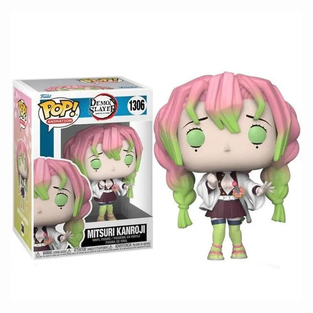 thumbnail image 1 of Funko Pop Demon Slayer Sanemi Shinazugawa 1253 Tanjuro Kamado Mitsuri Kanroji Rui figuras de acción de vinilo muñecos juguetes regalo para niños, 1 of 5