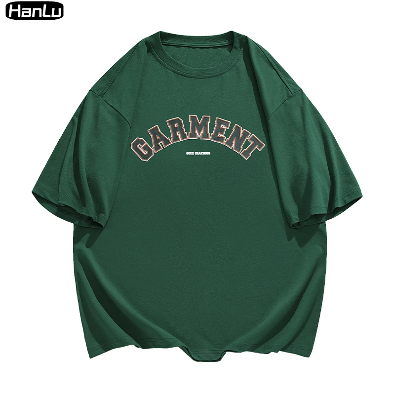 

2023 Summer New Simple Casual Printing Cotton T-shirt Men's Japanese Loose Fashion Brand Plus Size Cool T-shirt