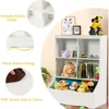 Storage Cabinet,Cubby Toy Organizer,3 Shelf 4 Cube Units,Storage Bins Cubbies for Kids' Collections,Kids Bookshelf and Bookcase 6