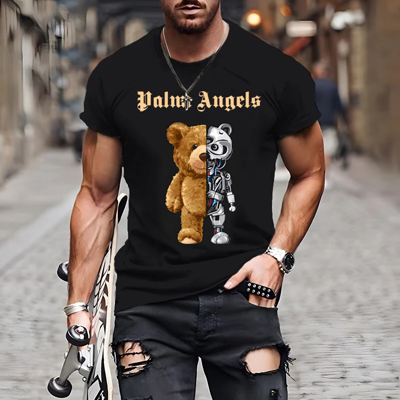 Palm Angels Bear Print T-shirt-XL