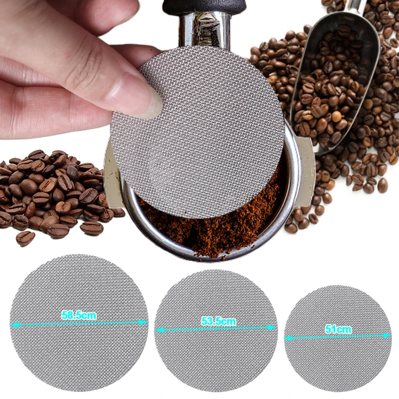 51/54/59mm Reusable Coffee Filter Screen Heat Resistant Portable Filter
