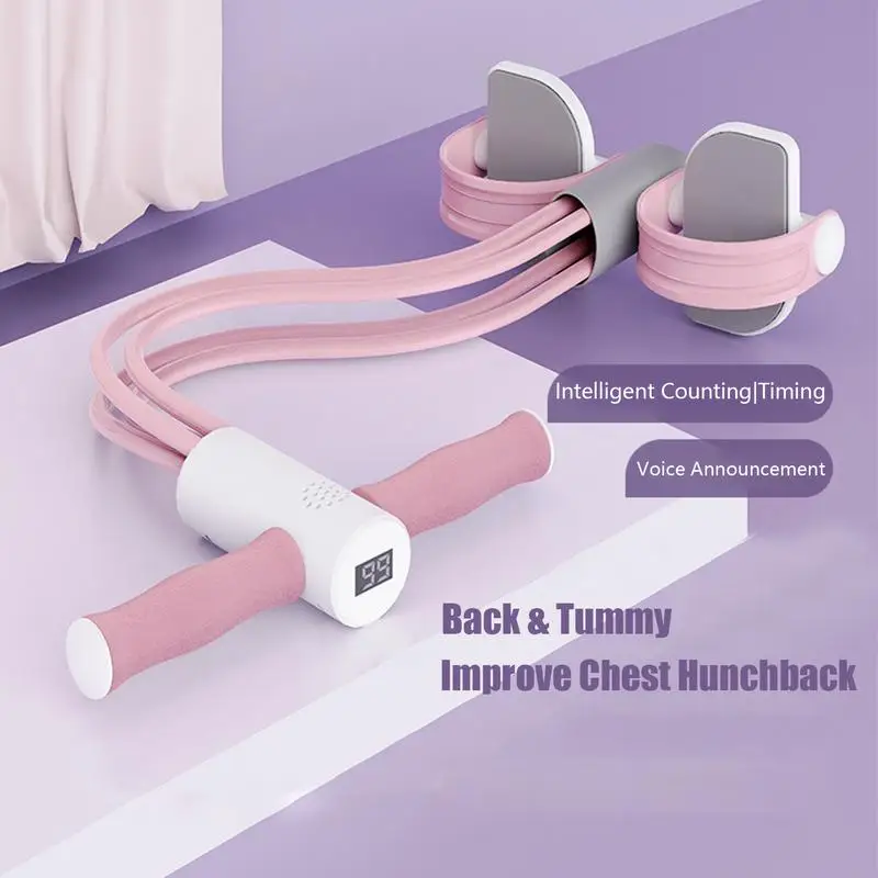 Pedal Resistance Band Elastic Yoga Strap Resistance Bands Voice Count Multifunction Leg And Abdominal Trainer Equipment For