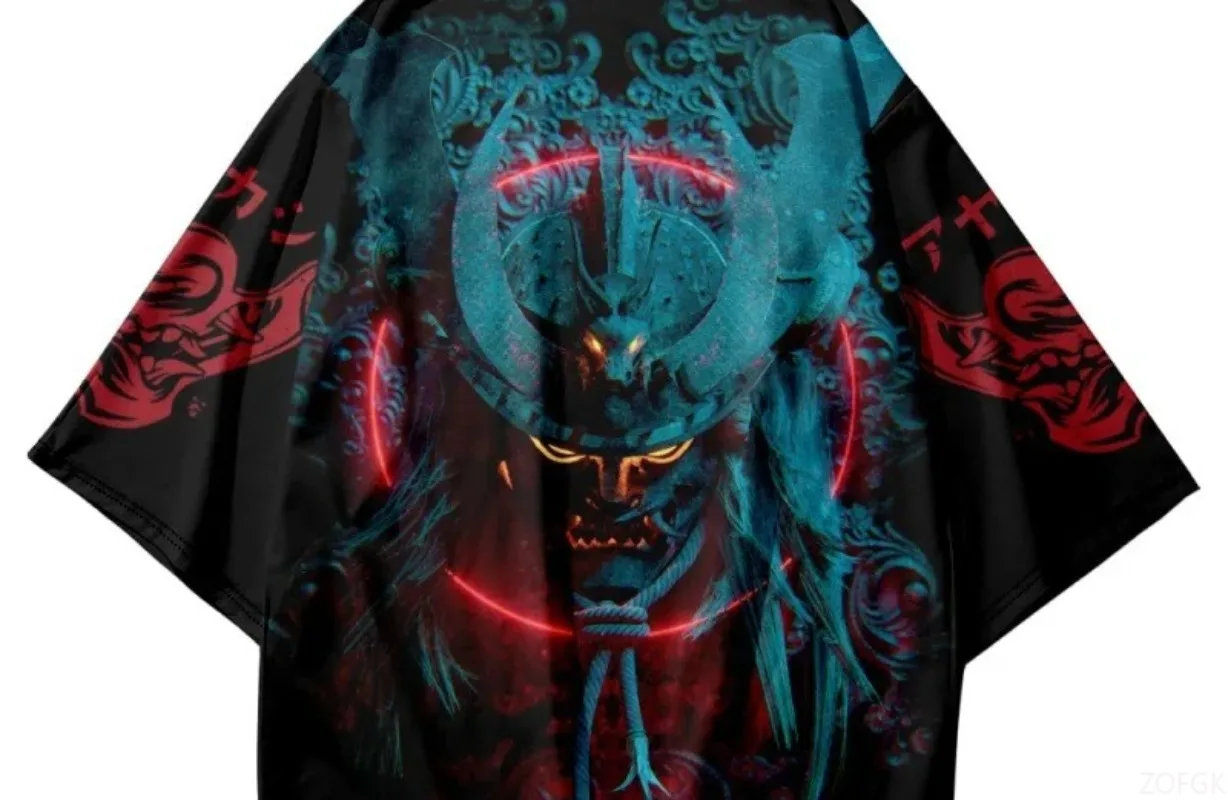 2025 Retro Haunted Samurai Style Role-playing Japanese Kimono Unisex Traditional Cardigan Top 6