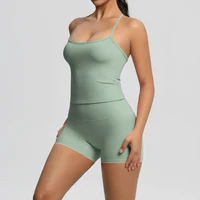 2PCS Yoga Set Nude Feeling Workout Sets Women Tracksuit Gym Push Up Fitness Running Workout Sportwear Sport Bra Leggings Suit - Image 5